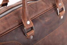 Travel Leather Bag. Made in Italy 4 small
