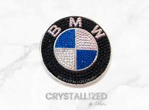 Bmw Crystallized Roundel Car Emblem Bling Genuine European Crystals Bedazzled 2 small