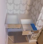 Acrylic Wall Mount Desk - Hand Crafted Made To Order, Several Finishes To Choose From 4 small