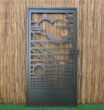 Modern Pedestrian Gate - Mid-Century Modern Design - Wright - Modern Metal Gate 2 small