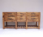 The Alpine Vanity - Industrial Double Sink Bathroom Vanity On Sale 1 small