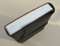 Personalized Leather Journal Handmade Bound Diary Notebook Sketchbook Engraved Leather 685b 3 small