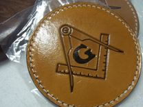 Bcl350 Set Of 6 Leather Coasters With Wooden Holder 5 small
