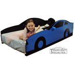 Car Twin Kids Bed Frame - Handcrafted - Car Themed Children's Bedroom Furniture 1 small
