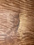 Curly Redwood Coffee Table With Copper Metal Inlay 5 small