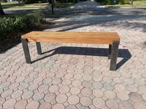 Metal And Cedar Wood Bench 5 small