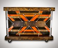 Custom Industrial Contemporary Modern Wood And Metal Bar 3 small