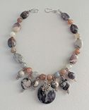 Terra Rosa And Sterling Silver Necklace 1 small