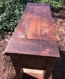 Pine Farmhouse Rustic Console Table Made From Rough Hewn Sugar Pine 5 small