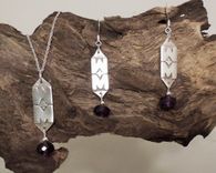 Monogram Earrings And Necklace 2 small