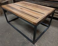 Reclaimed Wood Strip Coffee Table 1 small