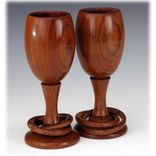 Toasting Glasses In Bocote (Wedding And 5th Year Anniversary) 1 small