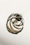 Wine Barrel Ring Swirl Pendant Light - Suliya - Made From Retired California Wine Barrel Rings 2 small