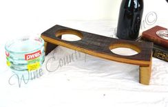 Wine Barrel Elevated Feeding Station - Megera - Made From Retired California Wine Barrels 4 small