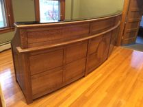 White Oak Reception Desk 2 small