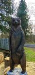 Example Piece: Chainsaw Carved 7ft.Tall Grizzly Bear 1 small
