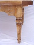 Antique Style Farm Table With Drop Leaf Extensions - On Sale 7 small