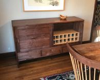 Shaker Sideboard In Walnut And Ash. 2 small