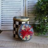 Elegant Checks Gift Box Decorative Gift Tin Home Decor Storage 2 small