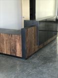 Walnut Steel And Granite Reception Desk 1 small