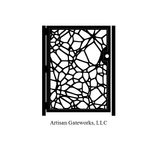 Metal Art Gate - Decorative Steel - Fracture - Architectural Panel - Garden Gate - Custom Gate 2 small