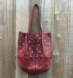 Red Wine Leather Shoulder Bag 1 small