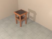 Small Hard Wood Table, Side Table 3 small