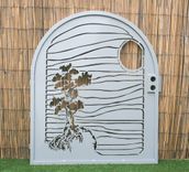 Metal Art Gate - Lone Pine - Steel Panel Art - Wall Accent - Garden Gate - Handmade 1 small