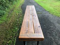 Reclaimed Wood And Welded Steel Console Table 3 small