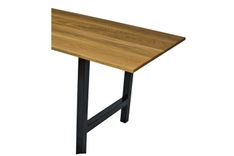 Oak Dining Table, Solid Wood Dining Table, Kitchen Table With Metal Legs, Farmhouse Dining Table 3 small