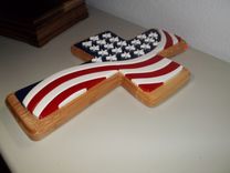 American Flag Crosses 2 small