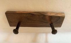 Reclaimed Railroad Spike Coat Rack; Rustic Towel Rack; Hat Holder 4 small
