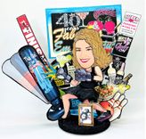 Funny 40th Birthday Custom Cake Topper For Woman 50, 60th , 50 & Fabulous Small Topper 6 small