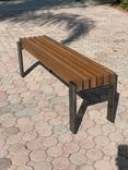 Metal And Cedar Wood Bench 1 small