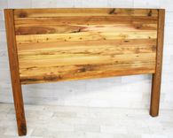 Reclaimed Cedar Horizon Headboard With Posts 3 small
