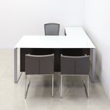 Custom Executive Office Desk L-Shape, Tempered Glass Top - Aspen L-Shape Desk 4 small