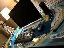 Handmade Rustic Sawhorse Desk 1 small