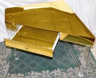 Acrylic Corner Desk - Hand Crafted, Made To Order, Vast Variety Of Size And Color Options 4 small