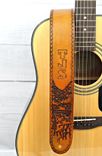 Custom Mountain Leather Guitar Strap 2 small
