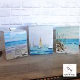 Coastal Canister Set Ocean Canister Set Beach Canister Set 6 small