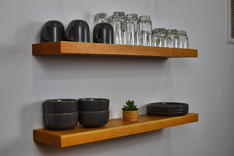 Thick Floating Shelves, Thick Wood Shelves, Chunky Floating Shelves, Heavy Shelves, 2 Inch 4 small