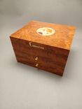 Custom Jewelry Box With Art Deco Wood Inlay 2 small