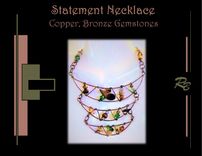 Custom, Art Jewelry, Necklace , Gemstone, Fashion Jewelry, Statement Jewelry 4 small