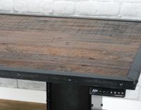 Sit/Stand Desk. Adjustable Height. (Sit To Stand)., Reclaimed Wood. Urban. Modern. Industrial Table. 4 small