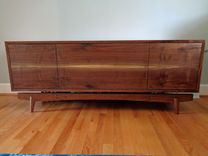 Solid Walnut Tv Credenza 1 small