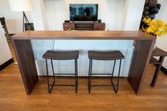Walnut Waterfall Sofa Table 2 small