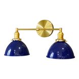 Sandpiper 2-Shade Brass Vanity Light 1 small