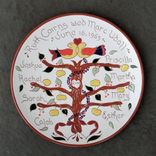Customized  Family Tree Plate 1 small