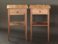 Tapered Leg End Table In Walnut 5 small