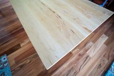Straight Edge Maple Dining Table 2 small